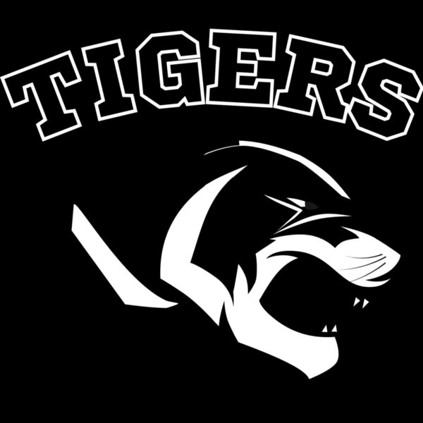 Tiger BLACK and WHITE   White outline letters TIGER Thumbnail