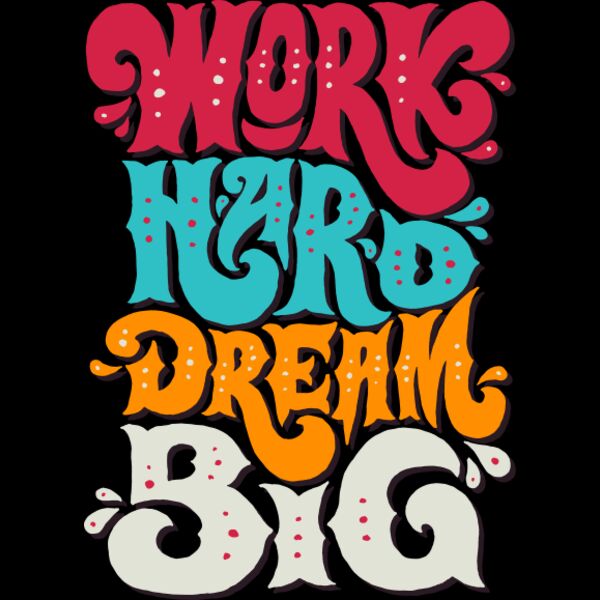 Word Hard Dream Big Thumbnail