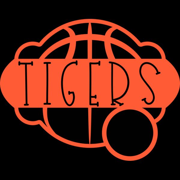 kld Tigers Basketball Frame Monogram Thumbnail