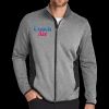 Full Zip Heather Stretch Fleece Jacket Thumbnail